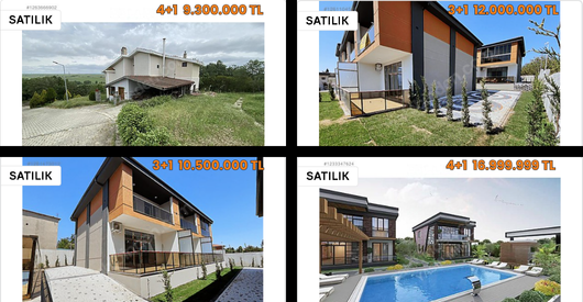 çorlu bahçeli villa