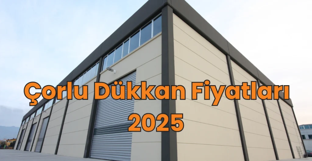 çorlu dükkan fiyatları-2025